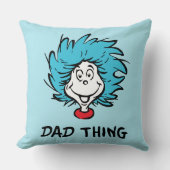 帽子の中の猫 | Thing One Thing Two -パパThing クッション (正面)