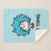 帽子の中の猫 | Thing One Thing Two -パパThing シェルパブランケット (正面(横))