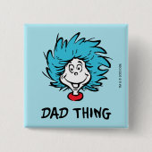 帽子の中の猫 | Thing One Thing Two -パパThing 缶バッジ (正面)