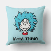 帽子の中の猫 | Thing One Thing Two - Mom Thing クッション (裏面)