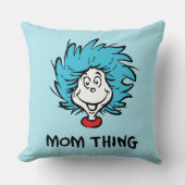 帽子の中の猫 | Thing One Thing Two - Mom Thing クッション (正面)