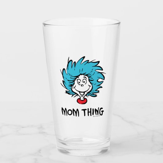 帽子の中の猫 | Thing One Thing Two - Mom Thing タンブラーグラス (正面)