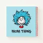 帽子の中の猫 | Thing One Thing Two - Mom Thing ノートブック (裏面)