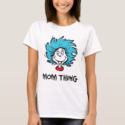 帽子の中の猫 | Thing One Thing Two - Mom Thing Tシャツ (正面)