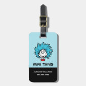 帽子の中の猫 | Thing One Thing Two - Papa Thing ラゲッジタグ (正面縦)