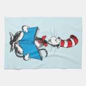 帽子の中の読猫 キッチンタオル (横)