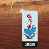 帽子の中の読猫 キーホルダー (正面)