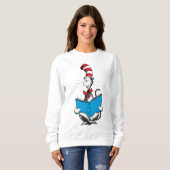 帽子の中の読猫 スウェットシャツ (正面フル)