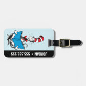 帽子の中の読猫 ラゲッジタグ (正面横)