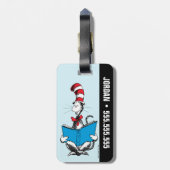 帽子の中の読猫 ラゲッジタグ (裏面縦)