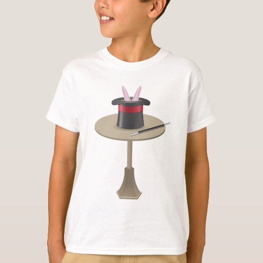 帽子の中の魔術師のうさぎ Tシャツ (正面)