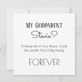 帽子の写真をかぶった私の神の親ベビーになれるか カード (裏面)