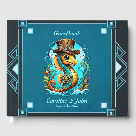 帽子の可愛いスチームパンクスタイリッシュの乗馬。 ゲストブック