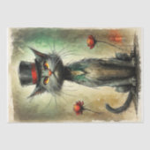 帽子の変身で変わった猫#2 薄葉紙 (正面)