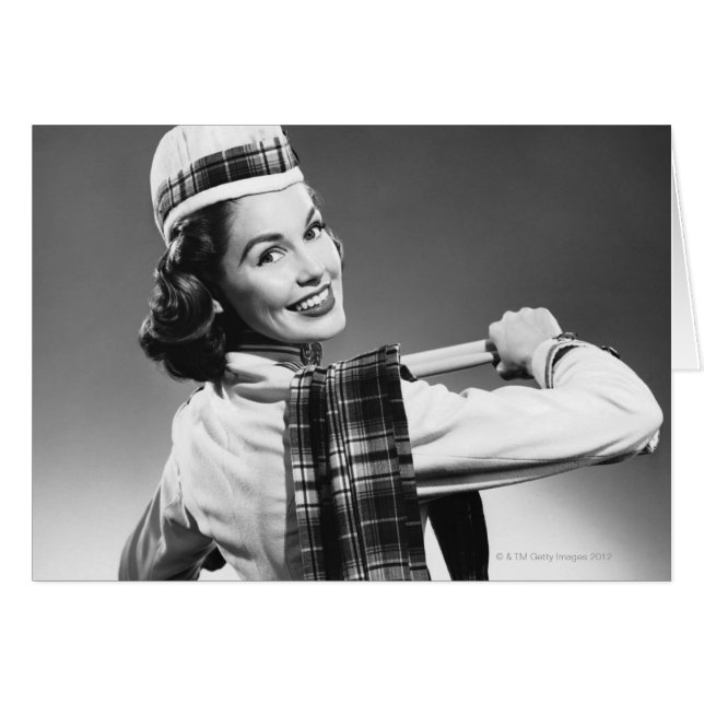 帽子の女性 (正面横)