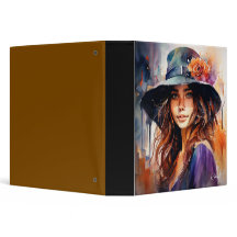 帽子の女：恵みのポートレート鮮やか