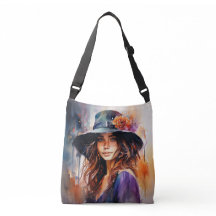 帽子の女：恵みのポートレート鮮やか