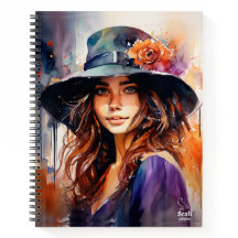 帽子の女：恵みのポートレート鮮やか