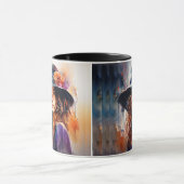 帽子の女:恵みのポートレート鮮やか マグカップ (中央)