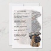 帽子の慰める人のボクサー犬の挨拶状 カード (正面)