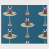 帽子の手品師のウサギ ラッピングペーパー (フラット)