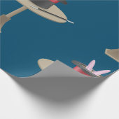 帽子の手品師のウサギ ラッピングペーパー (角)