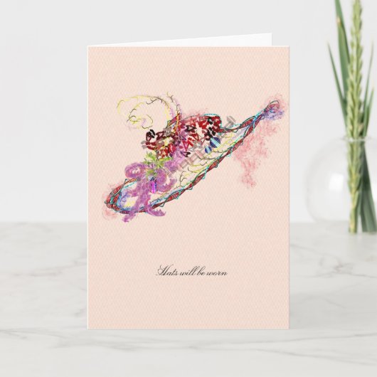 帽子の招待カード 招待状 (正面)