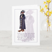 帽子の挨拶状の喜び カード (黄色い花)