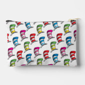 帽子の柄のカラフル猫 アクセサリーポーチ (裏面)