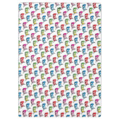 帽子の柄のカラフル猫 クリップボード (裏面)