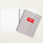 帽子の柄のカラフル猫 プランナー手帳 (ディスプレー)