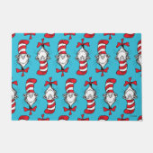 帽子の柄の猫 ドアマット (正面)