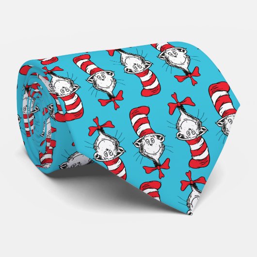 帽子の柄の猫 ネクタイ (ロール)