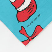 帽子の柄の猫 フリースブランケット (角)