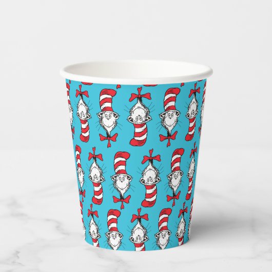 帽子の柄の猫 紙コップ (裏面)