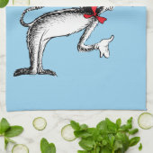 帽子の猫がお辞儀をする キッチンタオル (折り畳み)