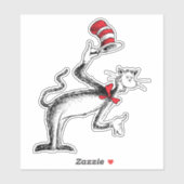 帽子の猫がお辞儀をする シール (シート)