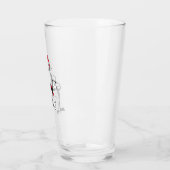 帽子の猫がお辞儀をする タンブラーグラス (左)