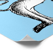 帽子の猫がお辞儀をする ポスター (角)