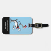 帽子の猫がお辞儀をする ラゲッジタグ (正面横)