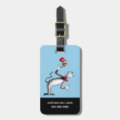 帽子の猫がお辞儀をする ラゲッジタグ (正面縦)