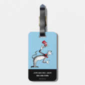 帽子の猫がお辞儀をする ラゲッジタグ (裏面縦)