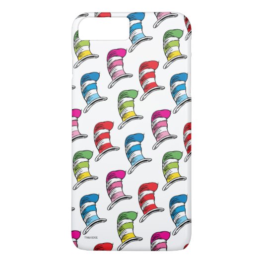帽子の猫のカラフルな柄 Case-Mate iPhoneケース (裏面)