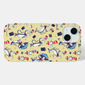 帽子の猫 | イエローパターン Case-Mate iPhoneケース (裏面 (横))