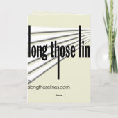 「帽子の羽を取りなさい」 グリーティングカード サンキューカード (裏面)