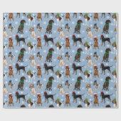 帽子の雪片が豊富 ラッピングペーパー (フラット)