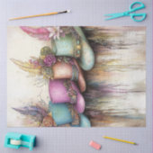 帽子の飾羽の要素を切り離す 薄葉紙 (クラフト)