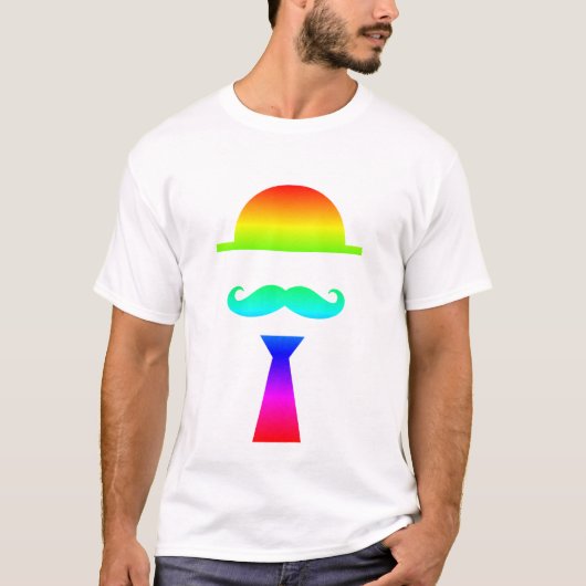 帽子の髭のタイ Tシャツ (正面)