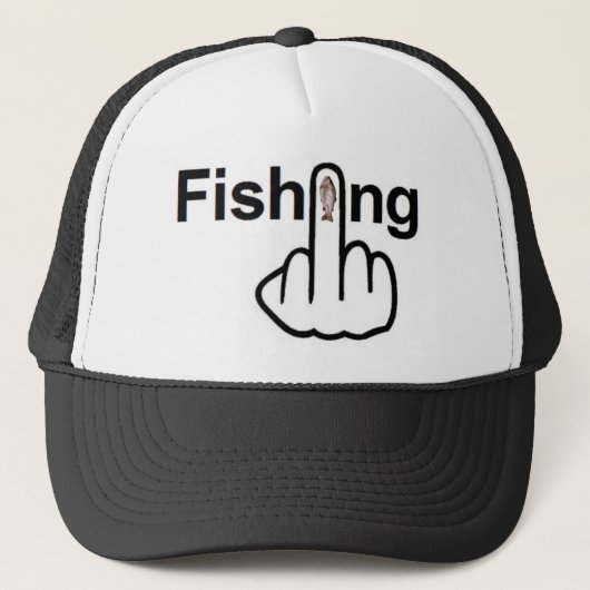 帽子の魚釣りフリップ キャップ (正面)