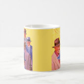 帽子の40年代の人 コーヒーマグカップ (中央)